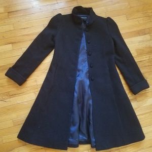 Ralph Lauren Girl's blue long pea coat size 6